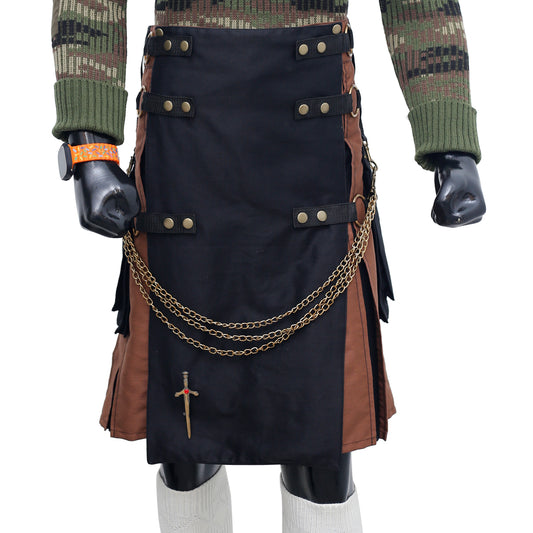 Tactical Kilt Black And Brown Main Photo