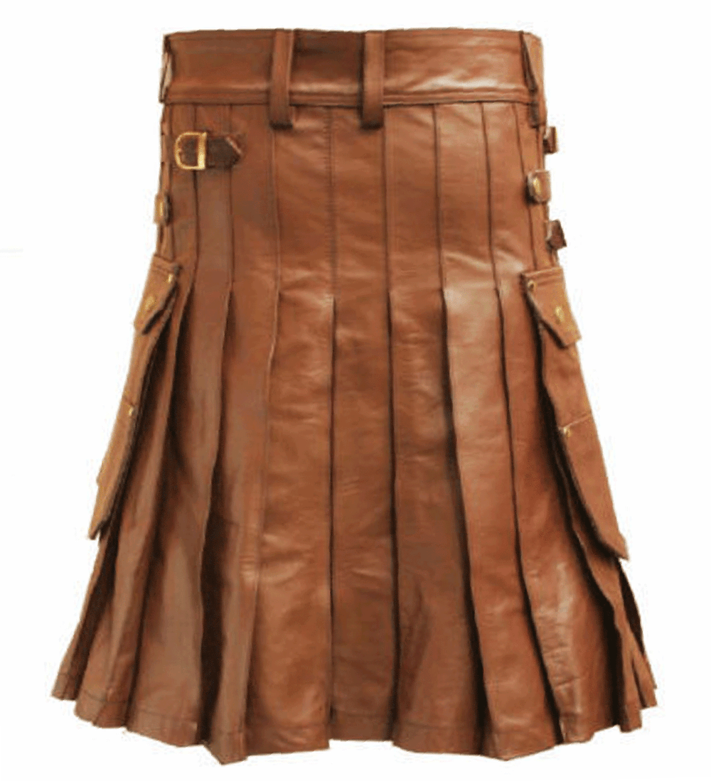 Leather Kilt With Sporran