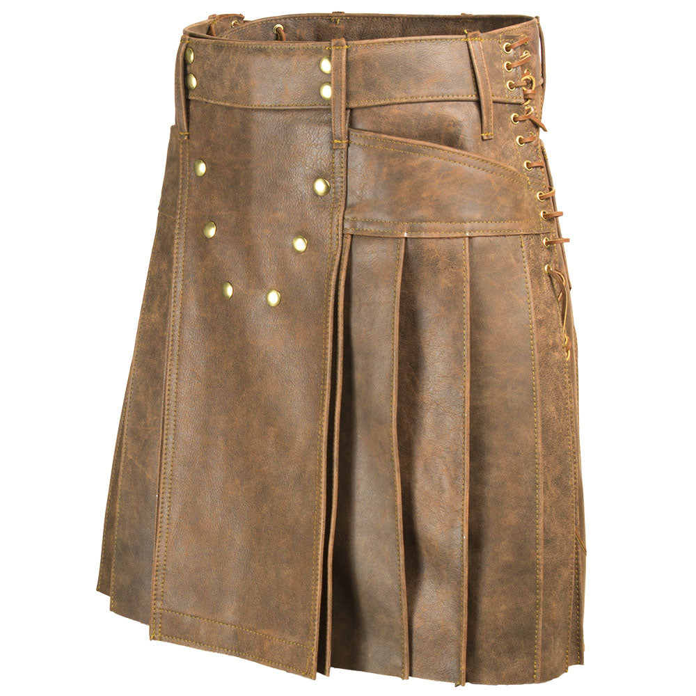 Vintage Leather Kilt