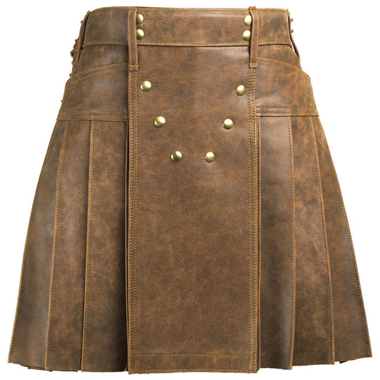 Vintage Leather Kilt