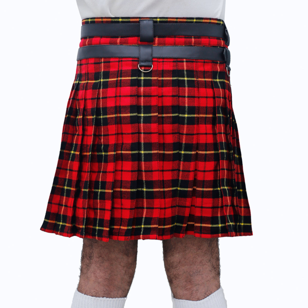 Wallace Tartan Modern Adjustable Utility Kilt Back