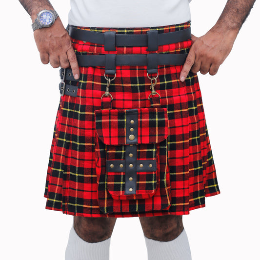 Wallace Tartan Modern Adjustable Utility Kilt