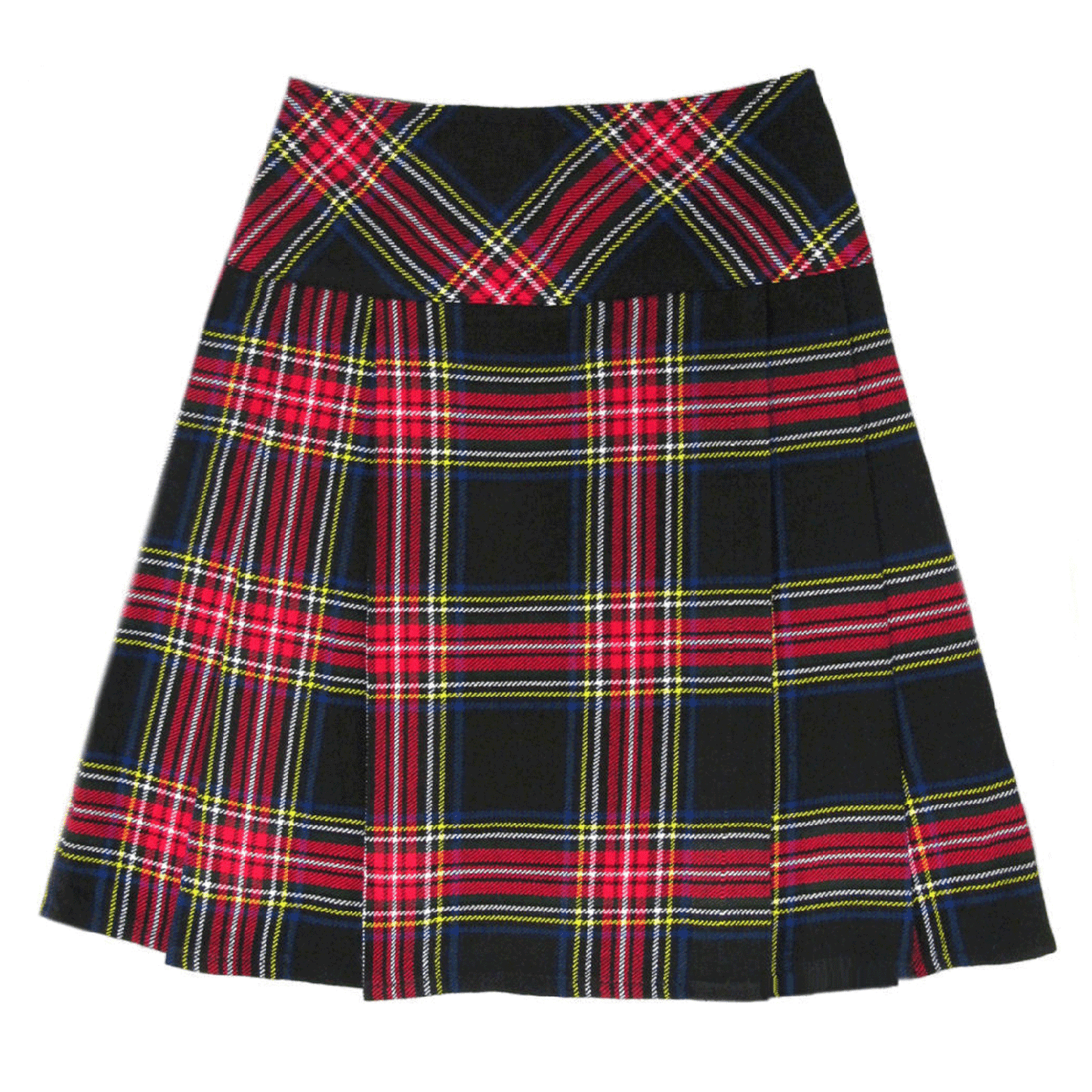 Women Black Stewart Tartan Kilt