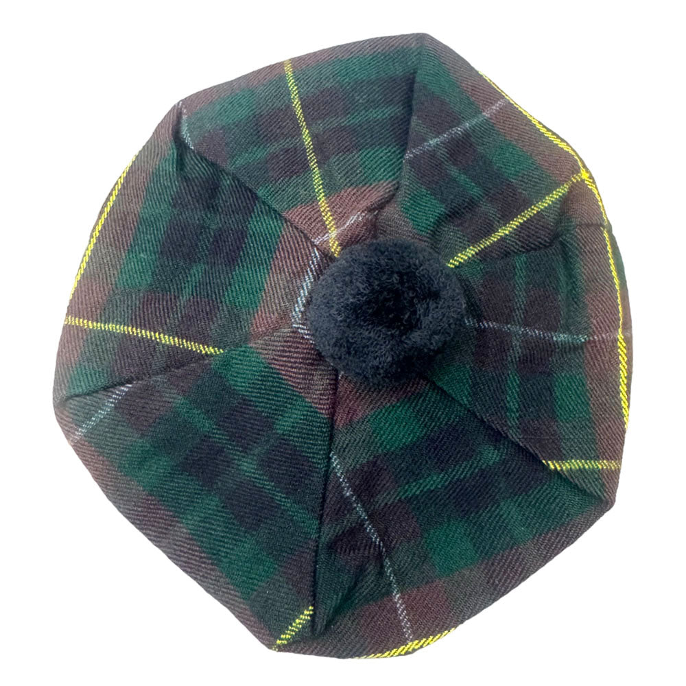 Tam O Shanter Hat - Scottish Buchanan Hunting Tartan  Hat