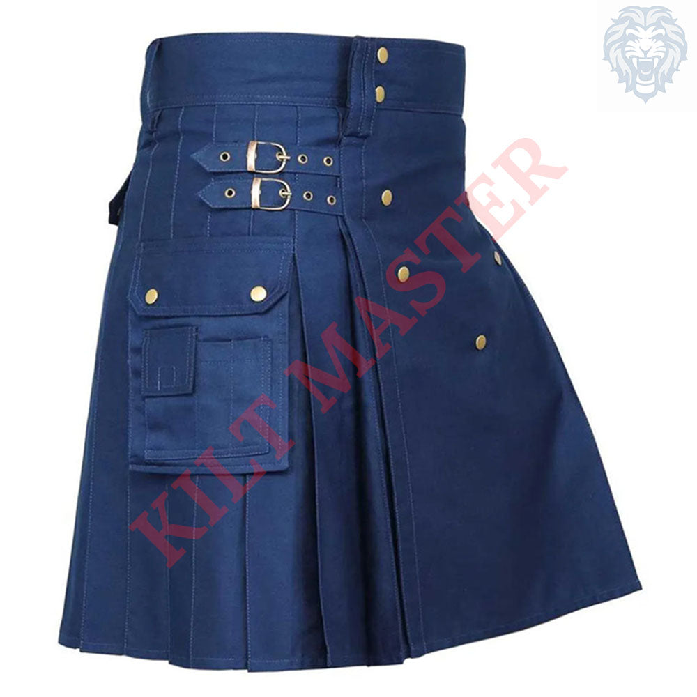Navy Blue Utility Kilt
