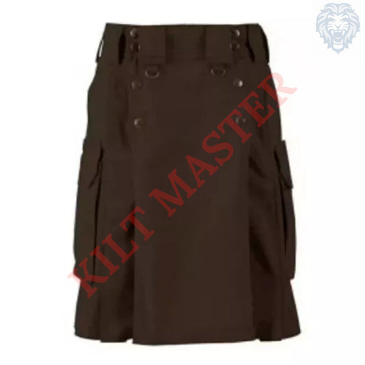 Dark Brown Tactical Duty Kilt