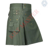 Olive Green Utility Kilt