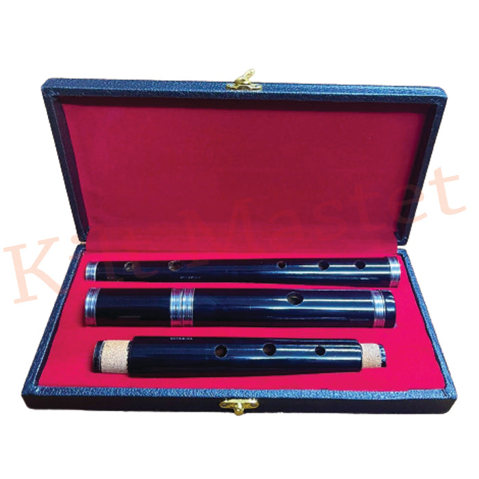 4 Parts Handmade Black Finish Rosewood Flute
