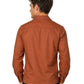 Man wearing a brown shirt on a white background