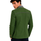Man wearing a green jacket on a white background