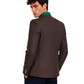 Man wearing a brown jacket on a white background