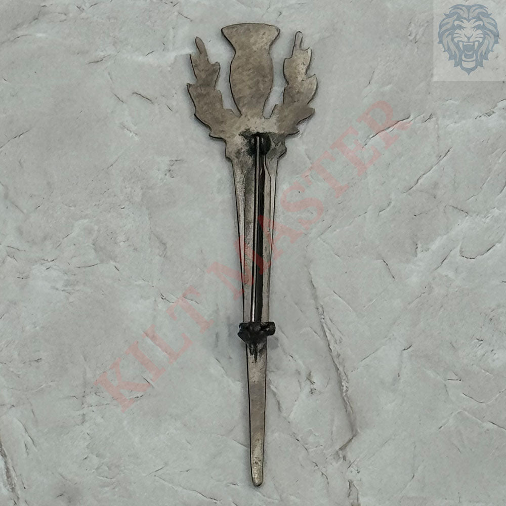Scottish Sword Kilt Pin Antique - Heritage Charm- Back