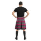Ailsa Pink Tartan Kilt Back