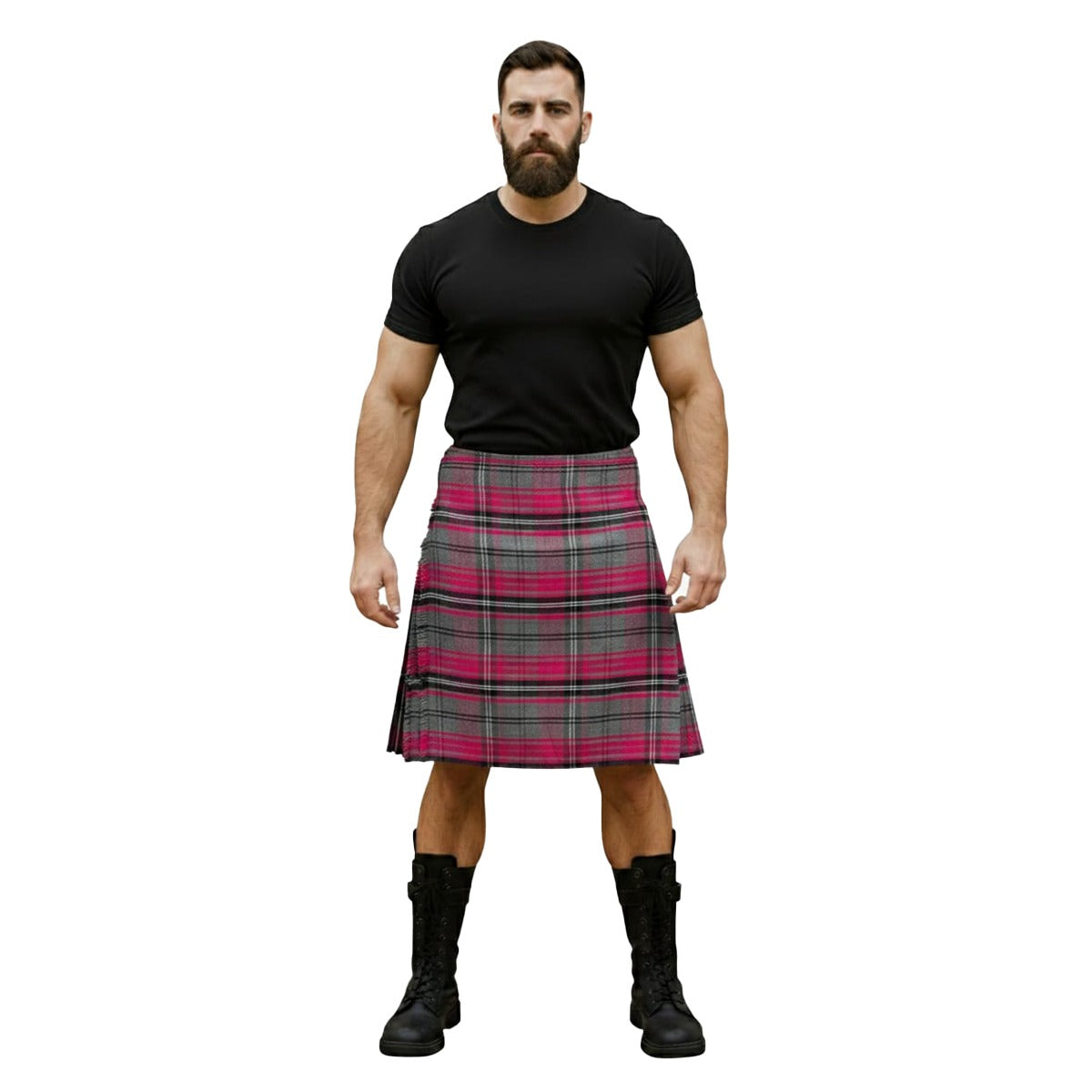 Ailsa Pink Tartan Kilt