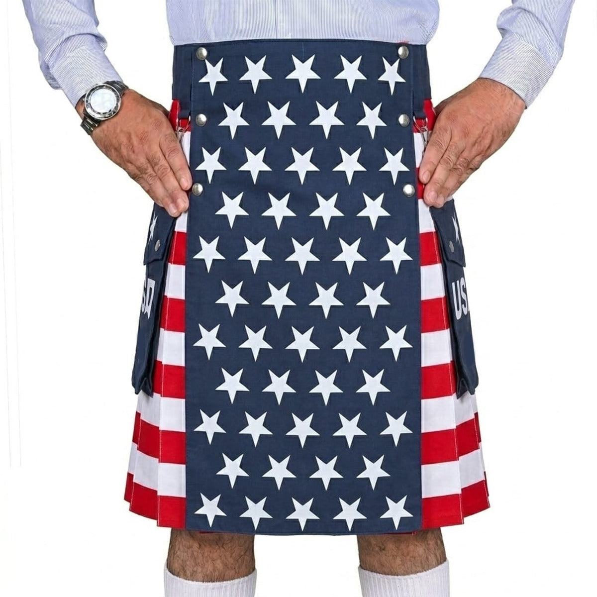 American Flag Utility Kilt for Men