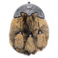 Antique Finish Shamrock  Cantle Fox Fur Sporran