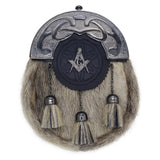 Antique Scottish Freemason Seal Skin Sporran