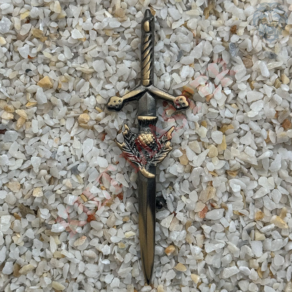Antique Thistle Sword Kilt Pin | High-Quality & Elegant A