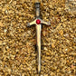 Red Stone Kilt Pin Antique - Classic Elegance B