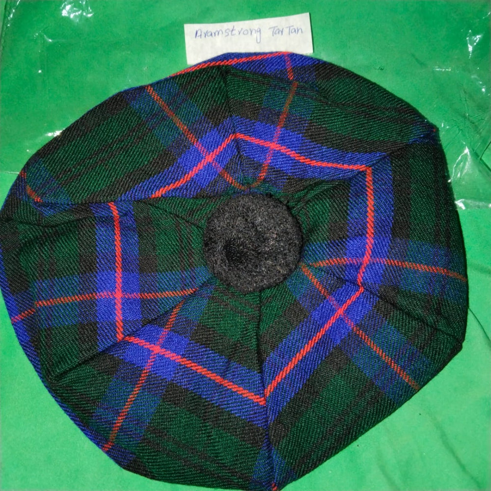 Tam O Shanter Hat - Scottish Aramstrong Tartan Hat