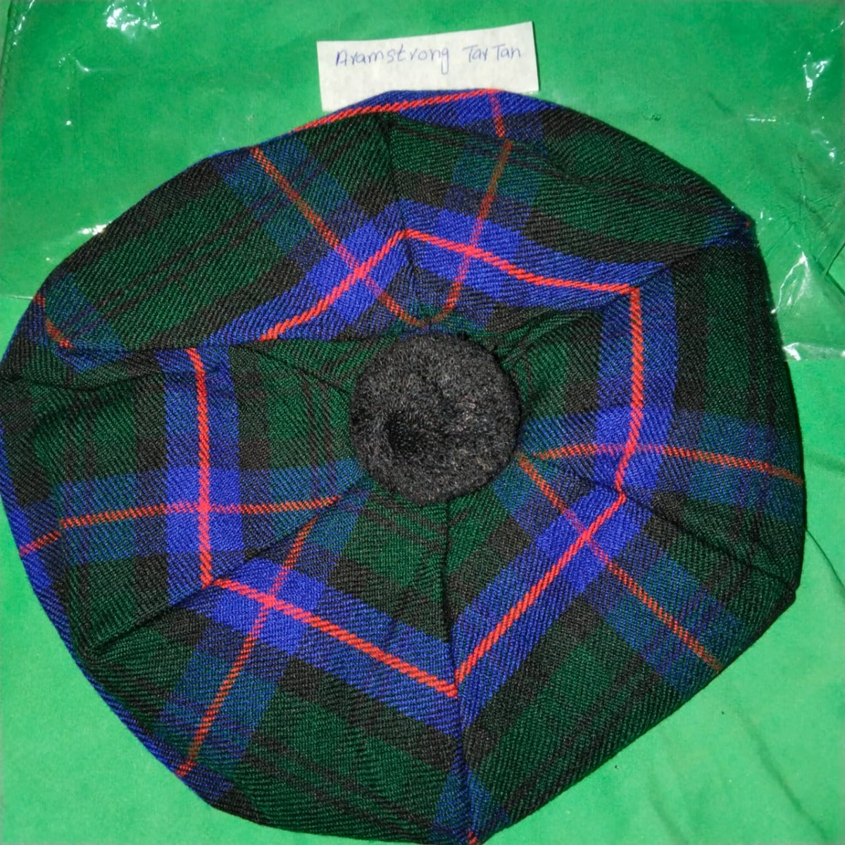 Tam O Shanter Hat - Scottish Aramstrong Tartan Hat