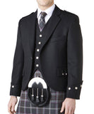 Argyll Jacket with Vest - Wool Blend Worsted Flannel Fabric
