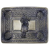 Bagpiper Man Badge Kilt Belt Buckle