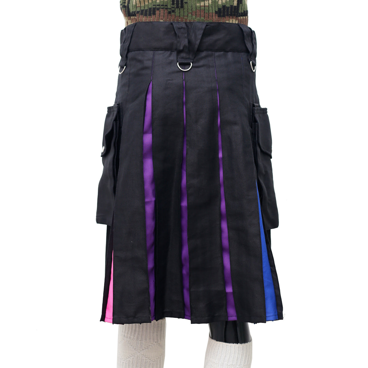 Bi Flag Kilt Back Pose