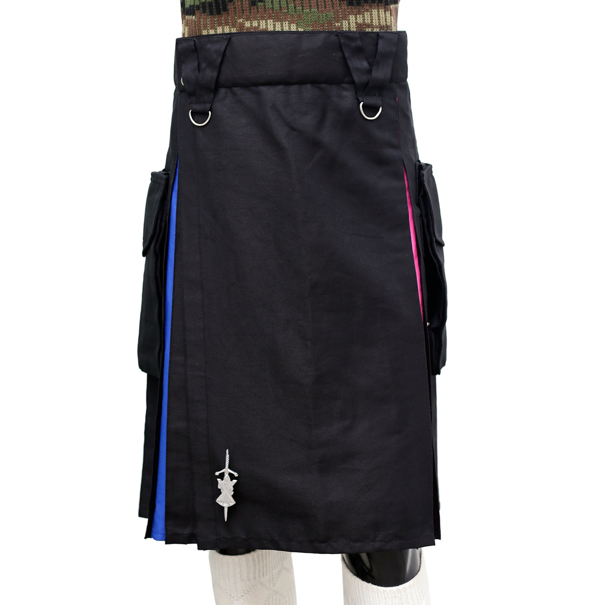 Bi Flag Kilt Front Pose