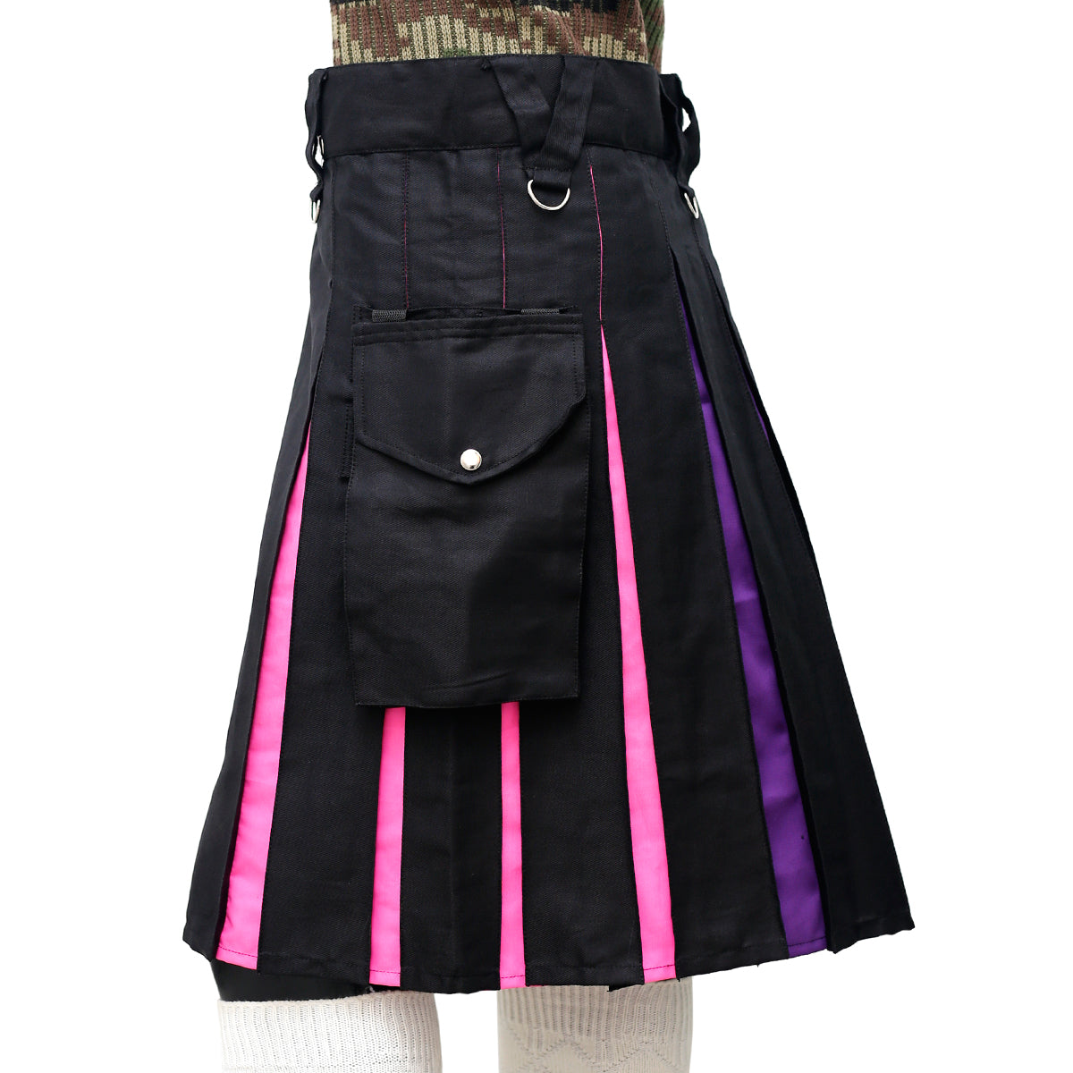 Bi Flag Kilt Left Pose