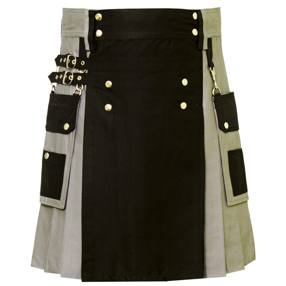Hybrid Kilt Black and Grey