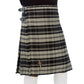 Black and Grey Poly Viscose Kilt Right