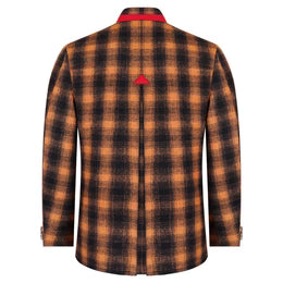 Black and Orange Wool German Bavarian Trachten Jacket