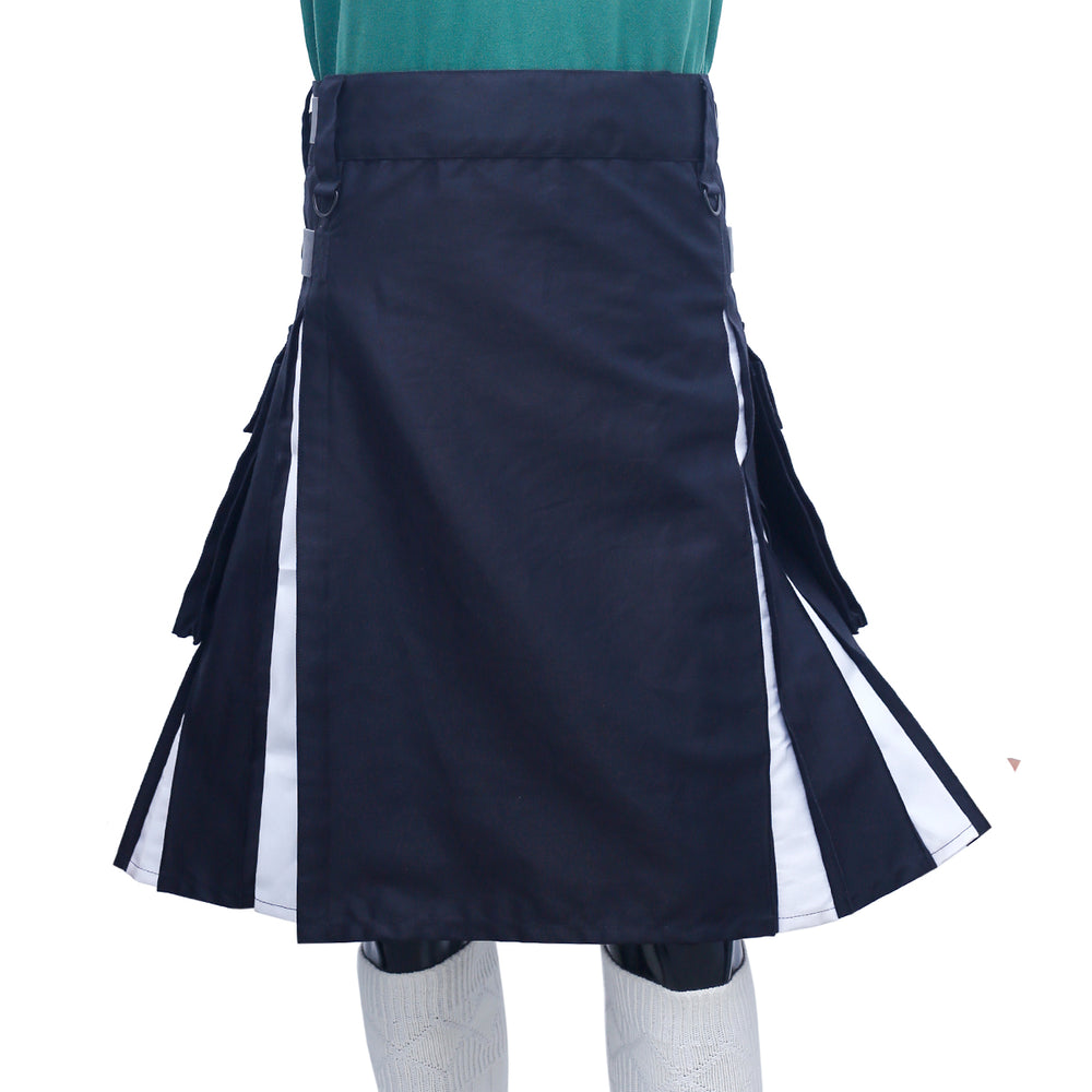 Black and White Hybrid Kilt