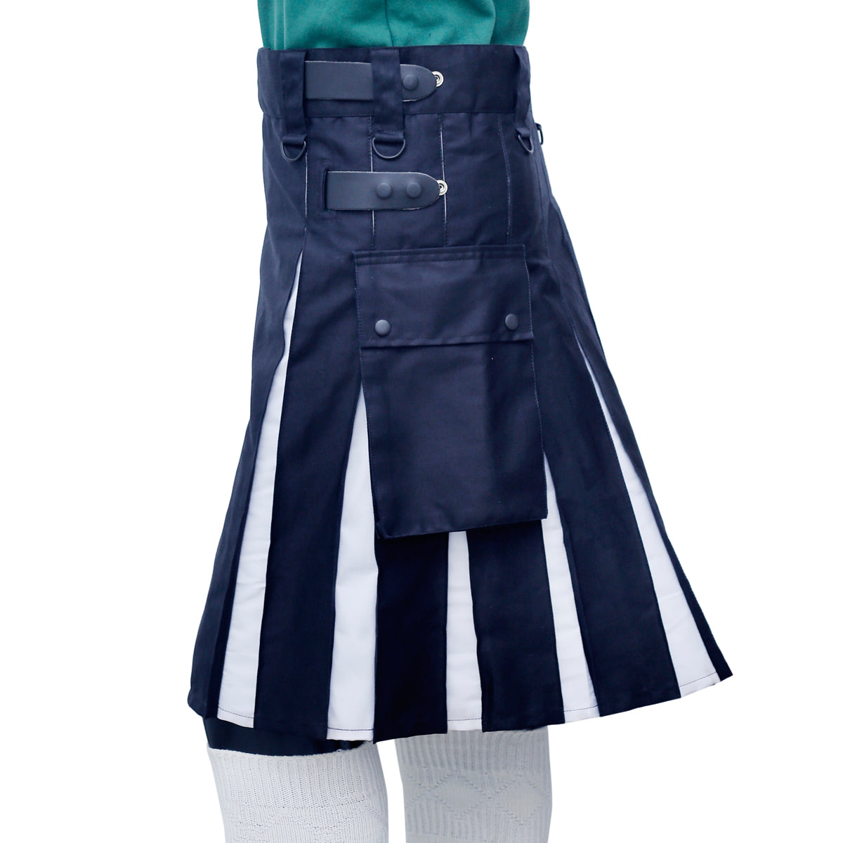 Black and White Hybrid Kilt