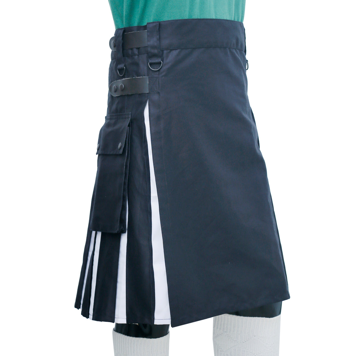 Black and White Hybrid Kilt