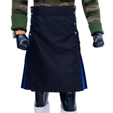 Black Blue Hybrid Kilt Main