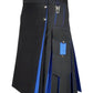 Black Blue Hybrid Kilt