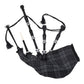 Black Finish Grey Watch Tartan Scottish Bagpipe