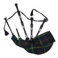Black Finish Hunting Stewart Tartan Scottish Bagpipe