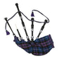 Black Finish Pride of Scotland Tartan Scottish Bagpipe