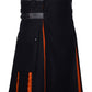Black Hybrid Kilt Men