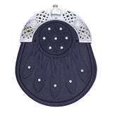 Black Leather Gothic Kilt Sporran with Celtic Chrome Studs