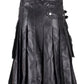 Black Leather Kilt