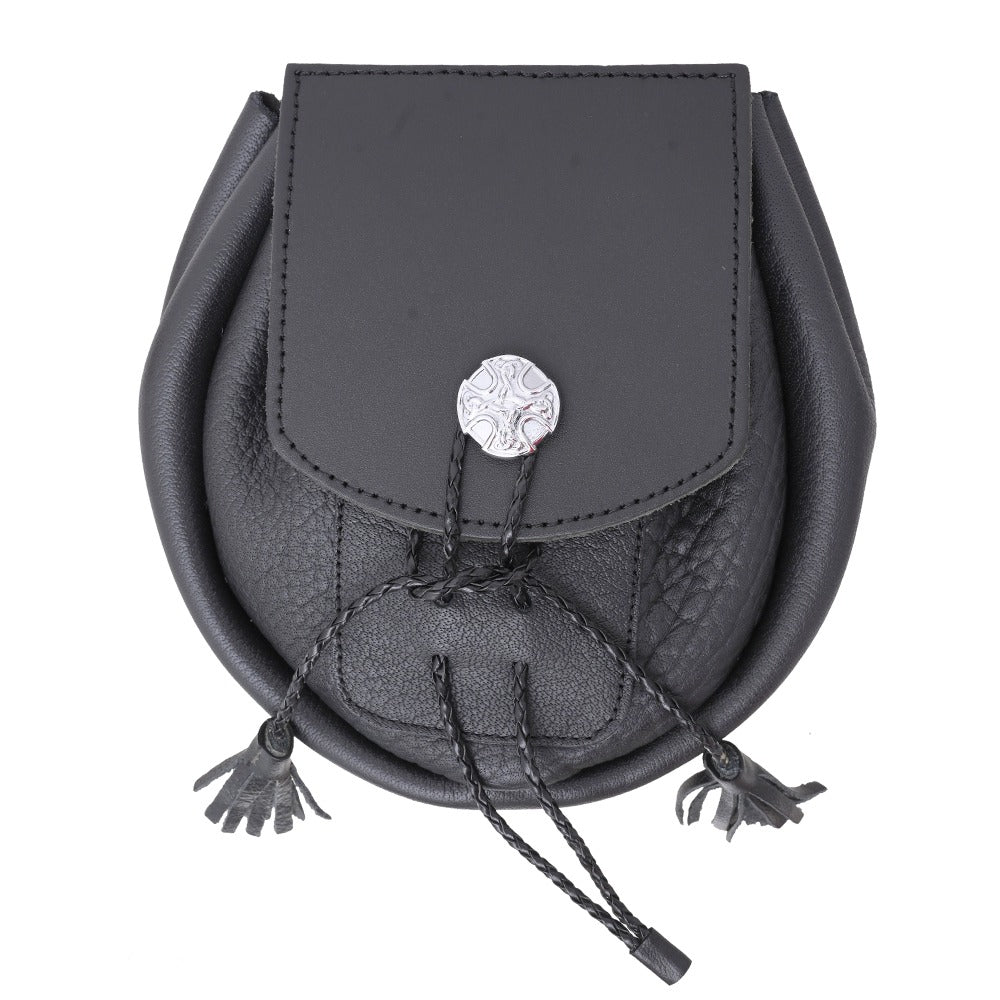 Black Leather Men's Super Sporran