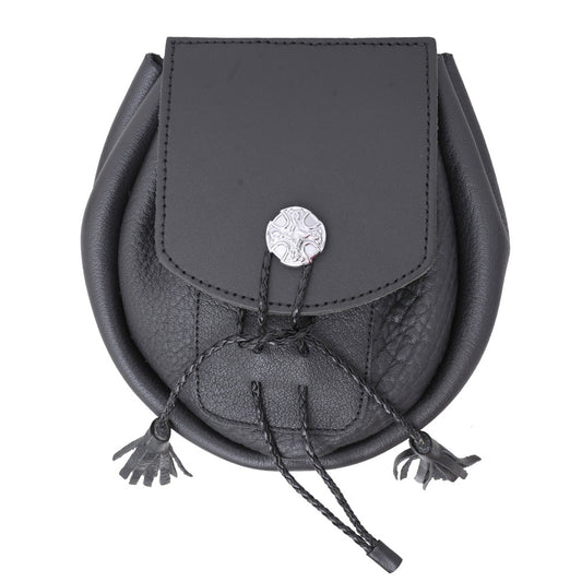 Black Leather Men's Super Sporran
