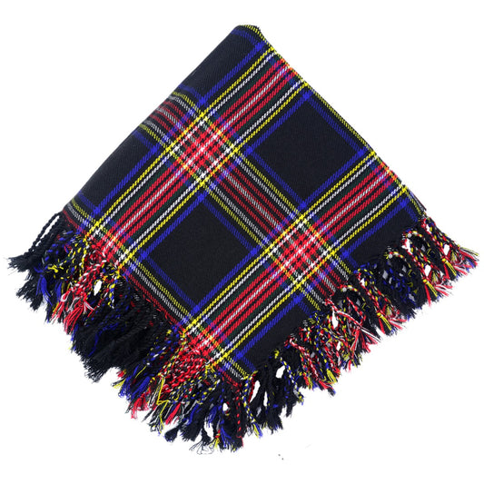 Black Stewart Tartan Fly Plaid
