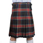 Black Stewart Tartan Kilt Back