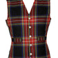 Stewart Black Tartan Vest