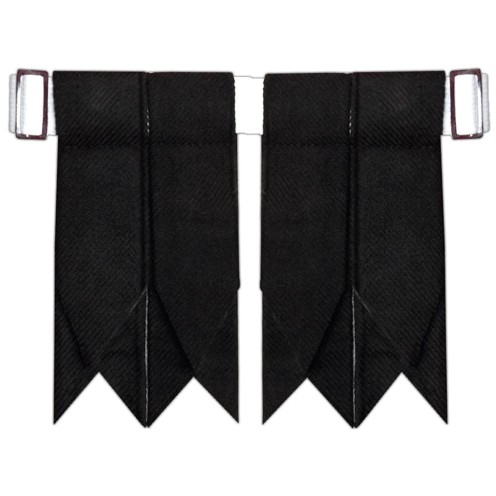 Black Tartan Kilt Flashes
